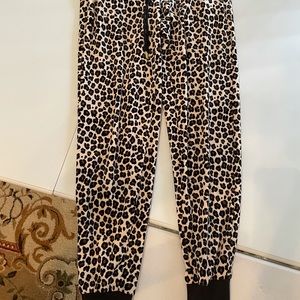 Juicy Courture Cozy comfortable track suit bottoms. Cheetah Small